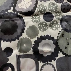 Fabric Lot 3 Yds 8 Ins 58 W Blk Gray White Abstract Polyester Apparel Fabric