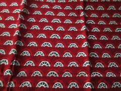 Patriotic Red Bunting Print Fabric 40″ Wide x 17″ Long
