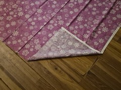 JOANN’S Fabric Purple and White 3 YDs (110 IN) x 42 IN Cotton Floral Remnant