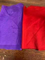 Lycra Spandex Fabric Scrap, 9″ x 36″, Lot of 2, mixed colors, Fat Eighth