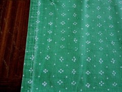 Marimekko MAIJA ISOLA ” MUIJA ” cotton fabric piece 137x67cm green x white