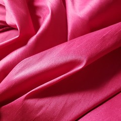 FUSCHIA ROSE PINK FAUX SILK POLY DUPIONI FABRIC 58″ BUBBLEGUM 90s PINK
