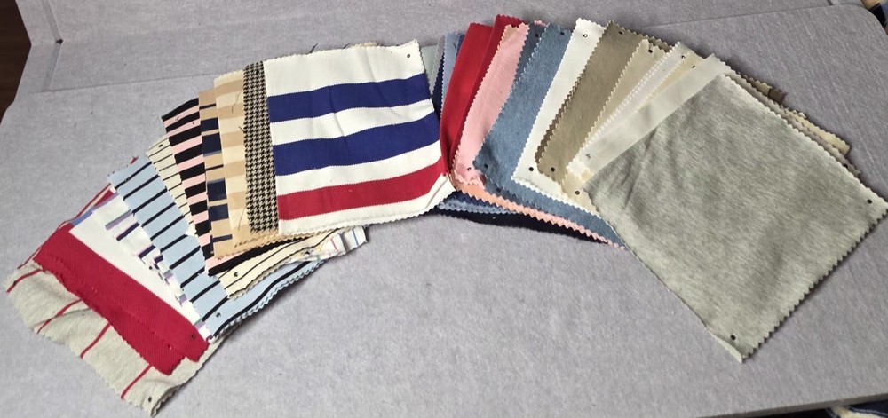 Vintage Fabric Sample Swatch Lot Of 30 Sewing Craft Quilt Material Assort 8x 6.5