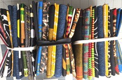 African print fabric scrap pack