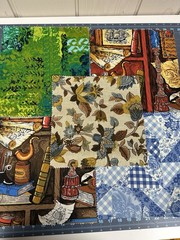 24 Waverly Schumacher Vintage fabric swatches. About 11×11 each