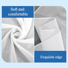 24-Pack White Cotton Bandanas for Tie Dye, 22X22 Inch Solid White DIY Blank Hank