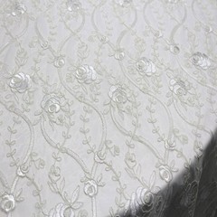 HOLIDAY Embroidered Mesh Fabric. Lace Netting Material
