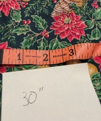 3 Pounds 8 Ounces Christmas Fabric Holly Santa B2