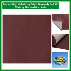 High-Quality 54″ Wide Marine Vinyl Fabric in Burgandy – Perfect for Auto & Boat