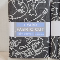 Fabric Editions FARMHOUSE Slate Gray Background 1 Yard Packages Lot of 2 NWT