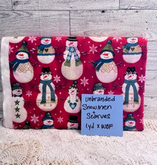 Snowmen and Scarves Christmas Quilting Cotton Fabric Unbranded 1 Yard x WOF NEW