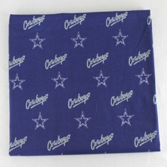 Dallas Cowboys Fabric Material Cotton Blue Gray 1-5/8 Yards Vintage 1994 NFL