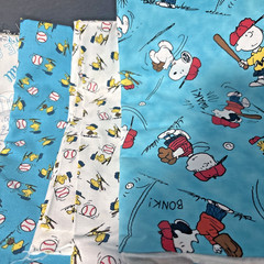 Snoopy Fabric Grab Bag: Baseball & Sports Lot – 1.73 pounds – See description