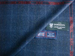 DORMEUIL 67% WOOL & 33% SILK JACKETING/SUITING FABRIC “Dorsilk Red” = 2.0 m.