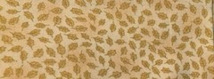 Fabric 5/8 Yard 21″ x 44″ Tan with Gold Leaves Metallic Crafts Quilting