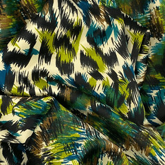 Leopard Print Fabric – 58” Wide Polyester, Animal Print for Apparel & DIY Sewing
