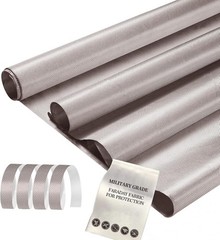 196″ x 43″ Faraday Fabric for DIY Signal Protection and Data Theft Prevention