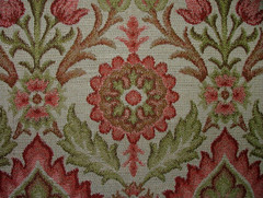 Arts And Crafts Rosso Woven Jacquard Fabric Curtain Upholstery Cushion Multi Use