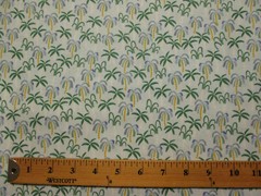 PALM TREES TROPICAL ISLAND MIAMI BRIGHT SURF SURFING COTTON FABRIC FQ
