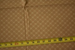 By 1/2 Yd, Tan on Tan Diagonal Print Quilt Cotton, Classic Cottons/1999, P2654