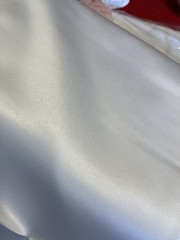 White Silky Satin Polyester Fabric 60″ W x 45″ Richlin Fabrics KCMO