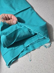 Solid Turquoise Fabric Unbranded 2 Yards