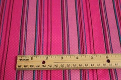 BTY Heavy Cotton warp weave pattern in Pink Striped Fabric