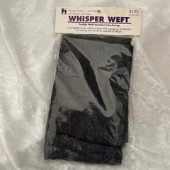 Whisper Weft 1 yrd Interlining/Interfacing Black Woven Fusible Interfacing New