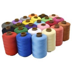 SHRJ 24Pcs Sewing Thread Spools Set 1000 Yards Per Spool 1000 yards, Assorted