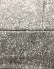 Two Piece Fabric Bundle – Simple Grey Patterns and Linen