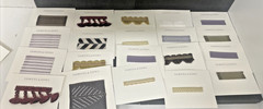 Large Lot of Samuel & Sons Fabric Lot of 100 Small Samples Carded