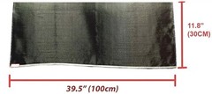 Carbon Fiber Fabric Cloth Black Fiber Twill Weave 11.8″ x 39.5″ 3K 200g/m 30cm