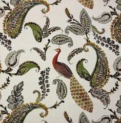 FILIPPO UECHER DOMENICO 70 PEACOCK MADE IN ITALY 100% LINEN FABRIC BY YARD 55″W