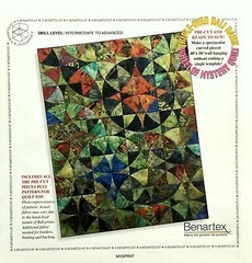 Quilt Fabric Kit – 40″x50″ Wheel of Mystery Batik Top, Instructions – Benartex