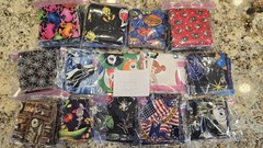 Quilting/Craft Fabric Squares Multiple Styles Colors Characters Bugs Holiday Lot