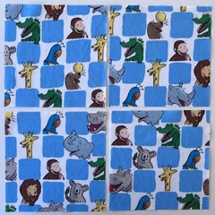 87 Quilt Fabric Squares 6.5″ x 6.5″ – Baby – Animals, Precious Moments, Winnie