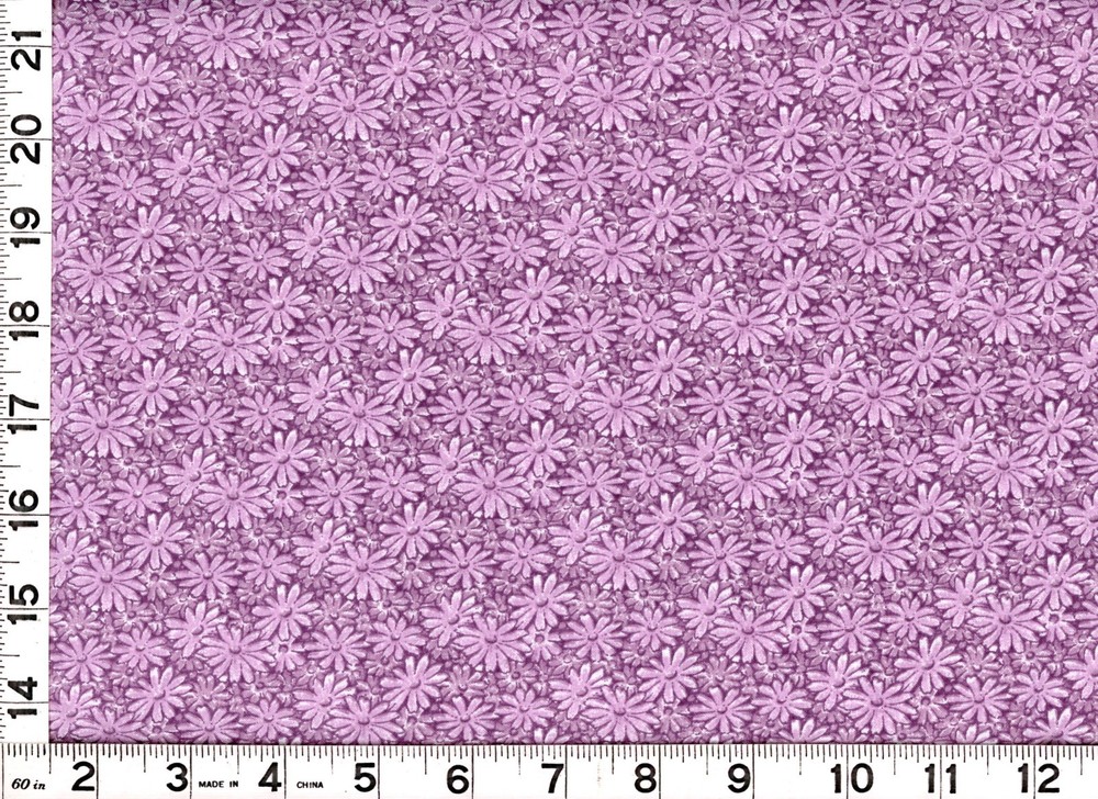 Light Grape Purple Daisy Flowers Quilting & Sewing Fabric by the Yard #1149