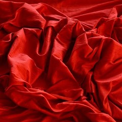 Red Dupioni Silk, 100% Silk Fabric, 44″/54″ Wide, By The Yard (S-117)