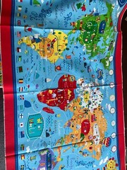 Lot Of 3.7 yards New TRAVEL Quilting Fabric READ for yardages