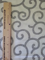 Thread Fusion by Laura Heine black & white King’s Road cotton fabric by the yard