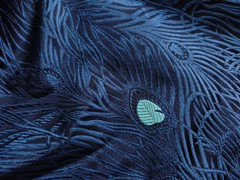 3D Brocade Fabric 29″Wide Peacock Feather Brocado Viscose Cosplay Craft Material