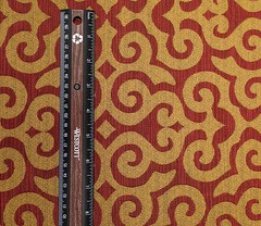 POLLACK ASSOCIATES SO ROCOCO CHERRIES JUBILEE RED GOLD HEAVY FABRIC BY THE YARD