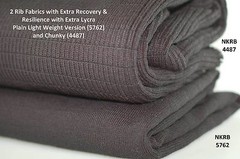 Neotrims Stretch Elastane Ribbed Fabric,Chunky Resilient Durable Knit Rib Fabric