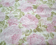 40 x 44″ PRISTINE #11447 Robert Kaufman Pink Floral on Pink Cotton Fabric