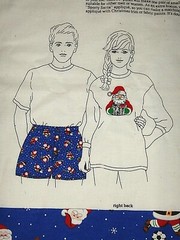 Cranston V.I.P. SPORTY SANTA SHORTS Boxers & Appliqué Panel