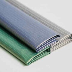 58‘’ Wide Yard Nylon Rip-Stop Fabric Plaid Glitter Cired Winter Jacket Material