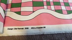 IKEA Home Decor Fabric Cilla Ramnek 2006 Geometric Abstract RARE FIND 6 Yards
