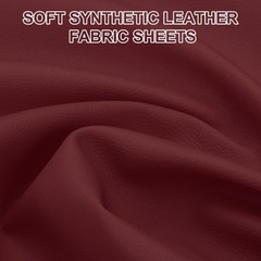 Synthetic leather sheet 63×39.4in, PU vinyl fabric, for red wine