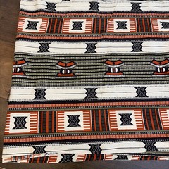 Tribal Style Cotton Fabric 2 Yds Plus 30” X 42” Wide New