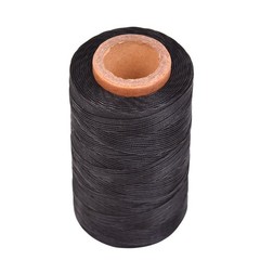 Waxed Thread 284 Yards 150D 0.8MM Leather Sewing 0.8 mm, Black